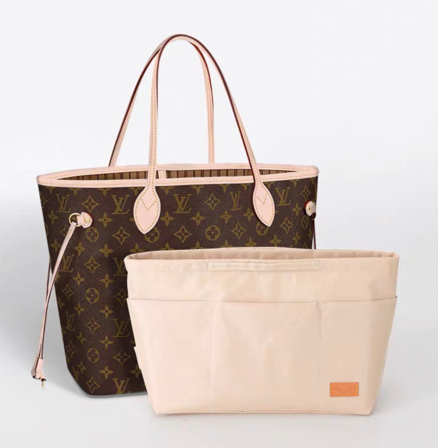 Waterproof Anti-Theft Lightweight Handbag Organiser in Beige, Chocolate and Black