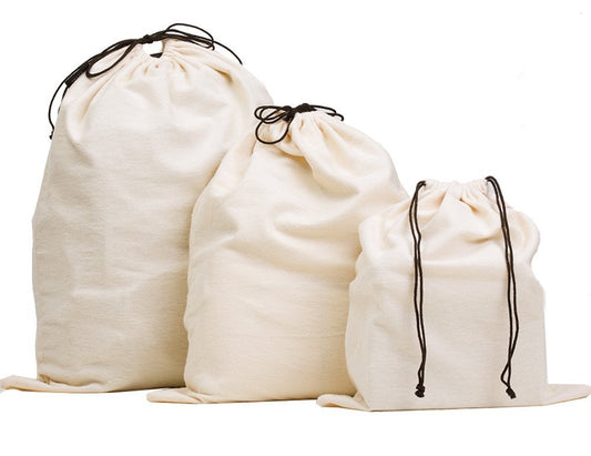 Soft Flannel Drawstring Dust Bags for Handbags (Available in Set of 2 and 3)